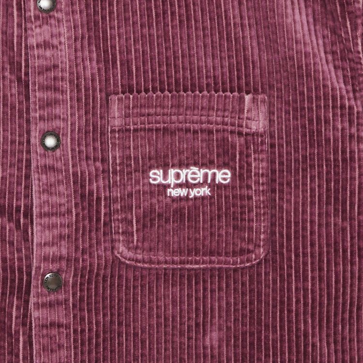 トップス M Supreme Wide Wale Corduroy Snap Shirt Supreme Wide Wale Corduroy Snap Shirt Black Men's - FW24 - US