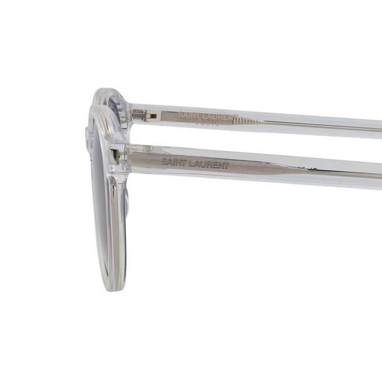 Buy Saint Laurent Round Frame Sunglasses 'Crystal/Blue' - SL