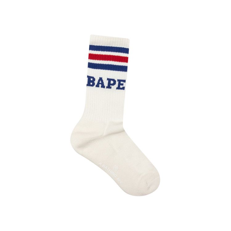 Buy BAPE Multi Logo Long Socks 'Burgundy' - 1K80 184 005 BURGUNDY