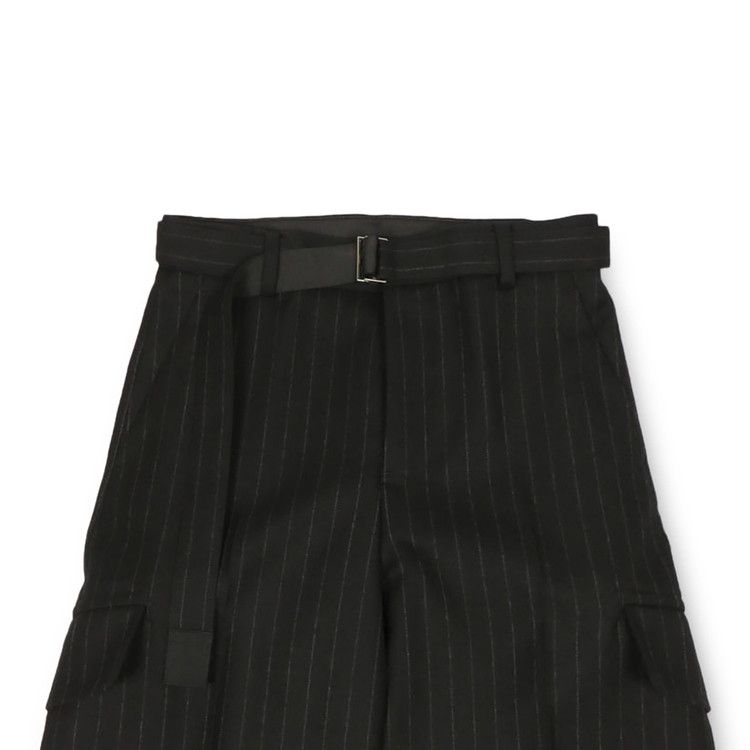 パンツ sacai FW24 CHALK STRIPE PANTS (24 07414 BLACK) Buy Sacai Chalk Stripe Pants 'Black' - 24 07414 001 | GOAT
