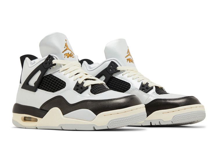 Air Jordan 4 RETRO Gs Platinum Gold