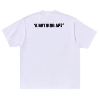 Buy BAPE Pixel Ape Head Relaxed Fit Tee 'White' - 1K80 110 348