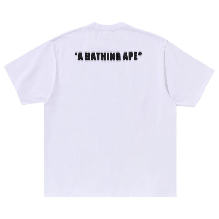 Buy BAPE Pixel Ape Head Relaxed Fit Tee 'White' - 1K80 110 348