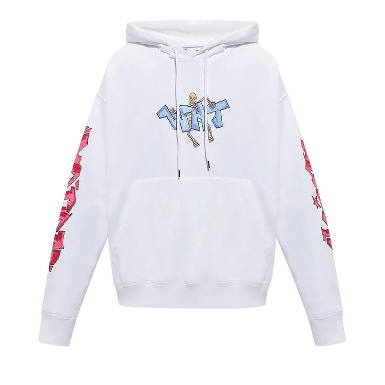 Buy Off-White Graff Pupp Skate Hoodie 'White/Multicolor