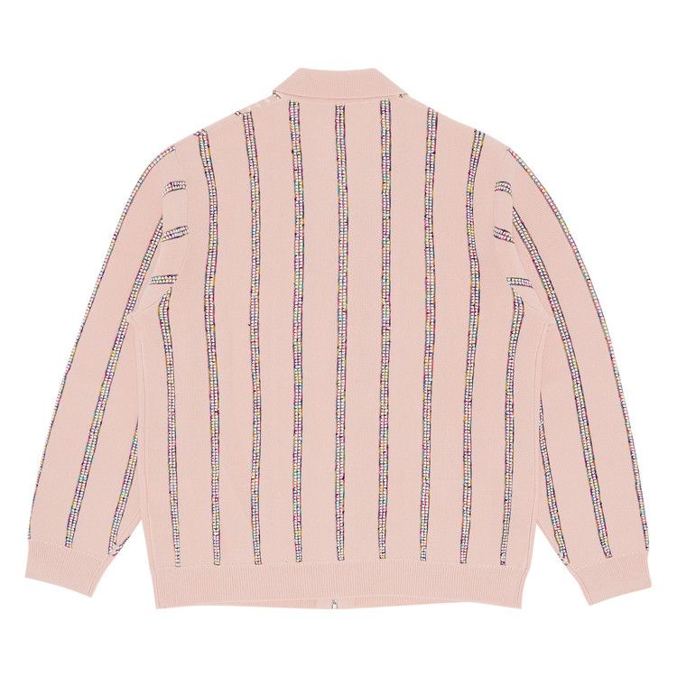Buy Supreme Speckle Stripe Zip Up Cardigan 'Pink' - FW24SK36