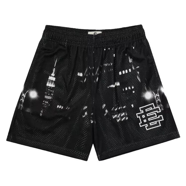 Eric Emanuel ショートパンツ 黒地白ロゴ Lサイズ 1517236_01.jpg.jpeg