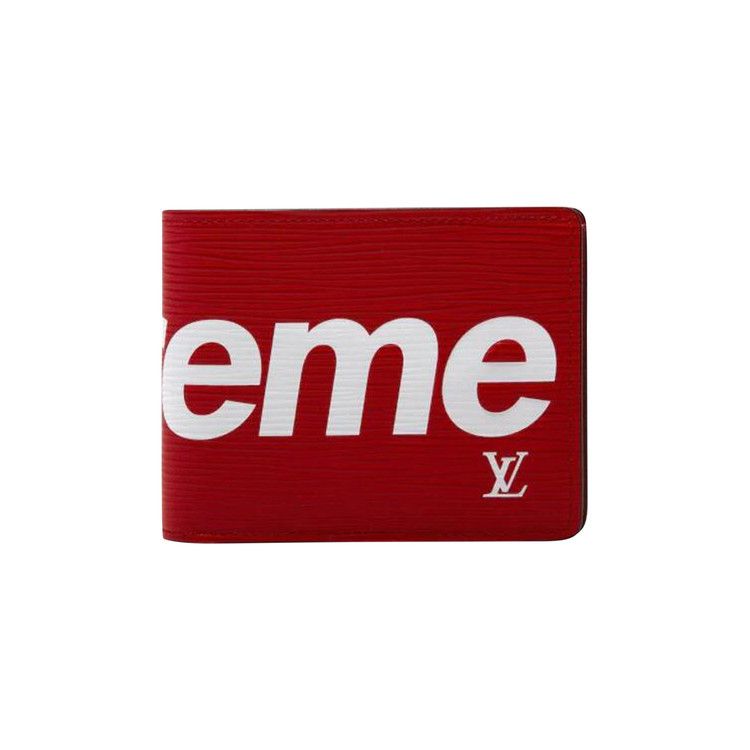 Louis Vuitton X Supreme Slender Wallet Red