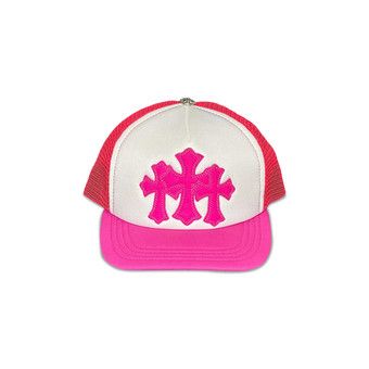 Buy Chrome Hearts Cemetery Trucker Hat 'Neon Pink' - 1383