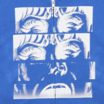 トップス kazu Buy GOAT Kazuo Umezu Scream Zip Up Blue - 6915 1FW240120KUFZ BLUE