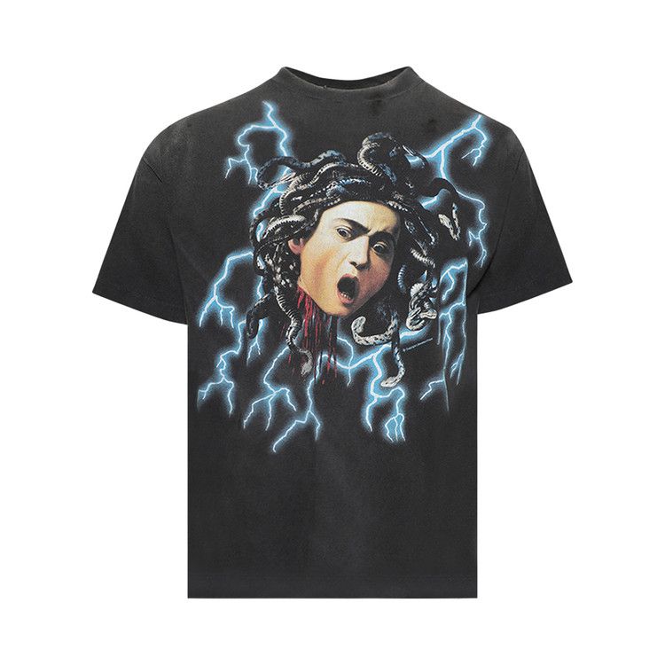 完売必至【SAINT Mxxxxxx】MEDUSA SS TEE Tシャツ Buy SAINT Mxxxxxx Medusa Tee 'Black' - SM YS1 0000 002 | GOAT