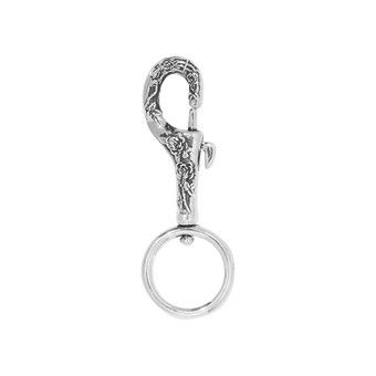 Buy Enfants Riches Déprimés Small Rose Clip Keyholder 'Silver