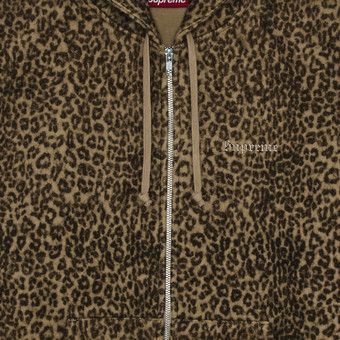 【SUPREME】PILLED ZIP UP HOODED SWEATSHIRT CHEETAH 24FW Supreme Supreme | Pilled Zip Up Hooded Sweatshirt (Cheetah