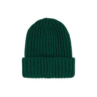 Buy Supreme Classic Logo Chunky Ribbed Beanie 'Dark Green