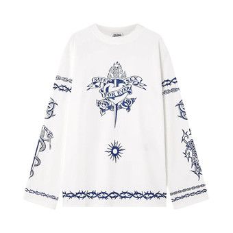 Buy Jean Paul Gaultier Safe Sex Long-Sleeve T-Shirt 'White' - 23