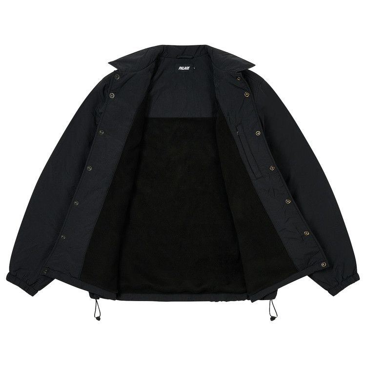 Buy Palace Fleece Lined Coach Jacket 'Black' - P27JK123 | GOAT