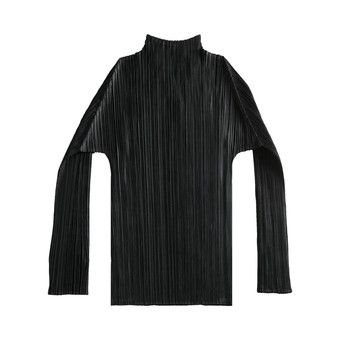 Buy Pleats Please Issey Miyake Basics Shirt 'Black' - PP49JK104 15