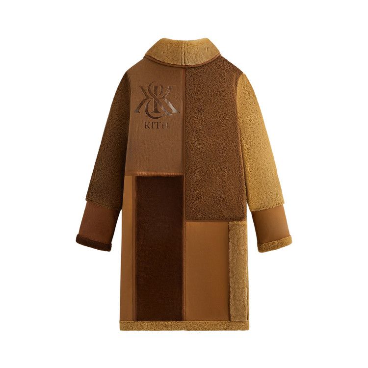 Buy Kith Shearling Patchwork Becker Coat 'Mesa' - KHM010647 263 | GOAT