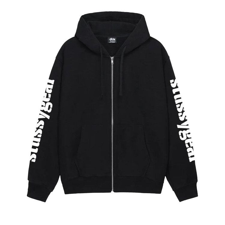 Stussy Gear Zip Hoodie 'black'