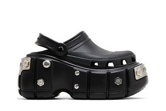 Buy Crocs x Balenciaga Wmns Hardcrocs Slide 'Nero Silver' - 687398
