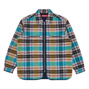 Buy Supreme Quilted Flannel Zip Up Shirt 'Yellow' - FW24S37 YELLOW