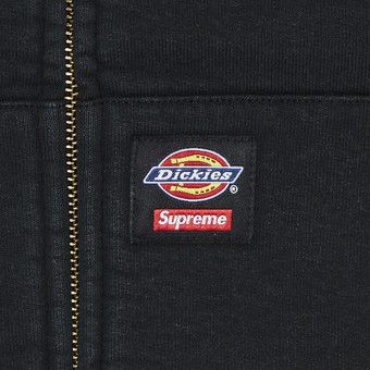 【SUPREME x Dickies】Quilted Lined Zip Up Hoodie Pink - 24FW Supreme x Dickies Quilted Lined Zip Up Hooded Sweatshirt