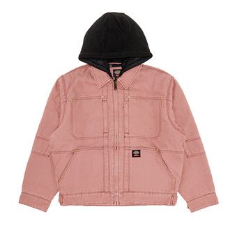 【Supreme x Dickies】Quilted Lined Zip Up Hooded Pink 24FW Supreme Dickies Quilted Lined Zip Up Hooded Sweatshirt Pink