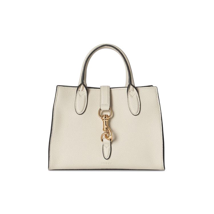 Gucci Small Tote Bag With Hook Closure New Ivory