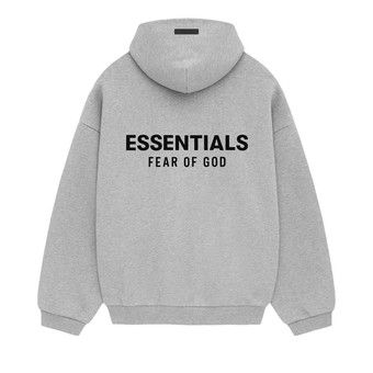 Buy Fear of God Essentials Fleece Hoodie II 'Light Heather Grey