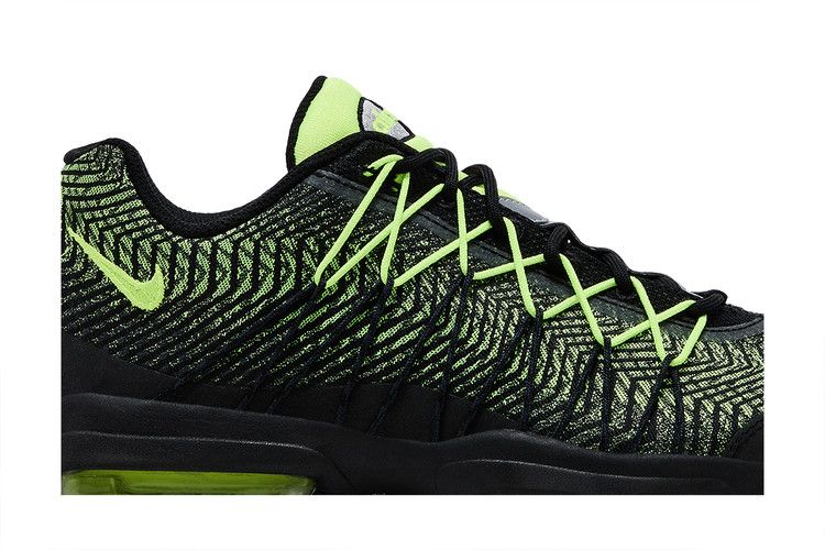 Nike air max 95 ultra jacquard black volt best sale