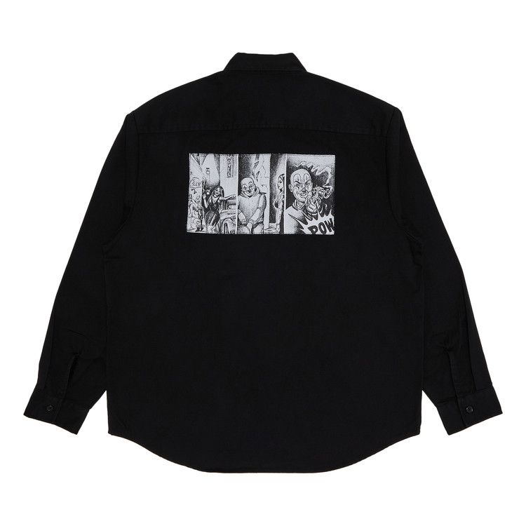 Supreme Mister Cartoon Work Shirt Black