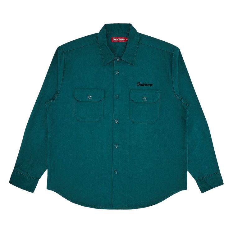 Buy Supreme Mister Cartoon Work Shirt 'Work Green' - FW24S47 WORK Buy Supreme Mister Cartoon Work Shirt 'Work Green' - FW24S47 WORK