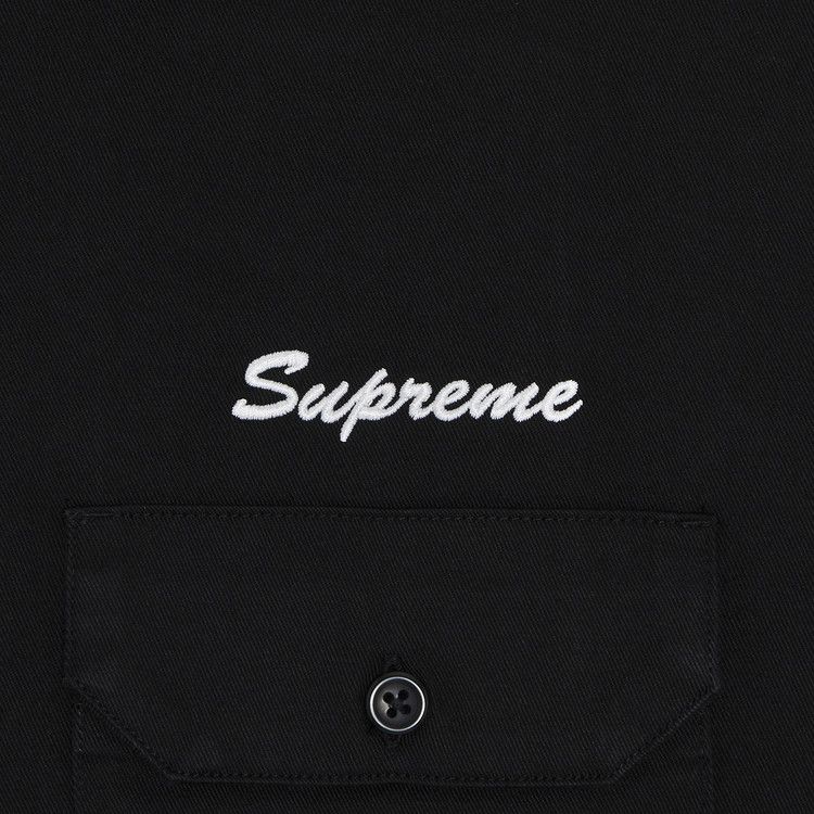 Supreme Mister Cartoon Work Shirt Black