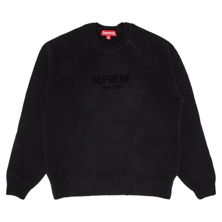 Buy Supreme Flocked Logo Sweater 