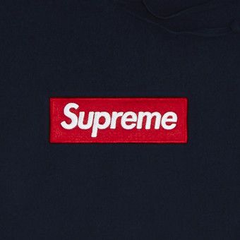 Buy Supreme Box Logo Hooded Sweatshirt 'Navy' - FW24SW11 NAVY | GOAT