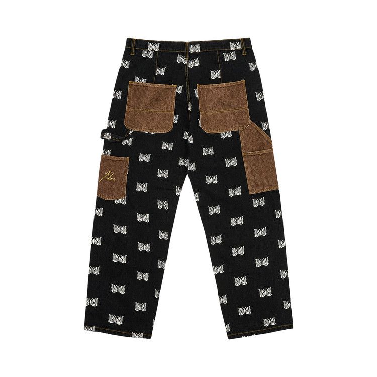 Buy Palace x Needles Double Knee Pant 'Black' - P27NDT001