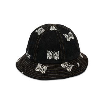 Buy Palace x Needles Denim Bucket Hat 'Black' - P27NDH001 | GOAT UK