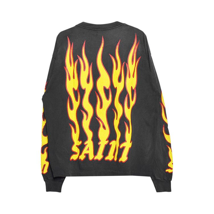 Buy SAINT Mxxxxxx Soul On Fire Long-Sleeve T-Shirt 'Black' - SM