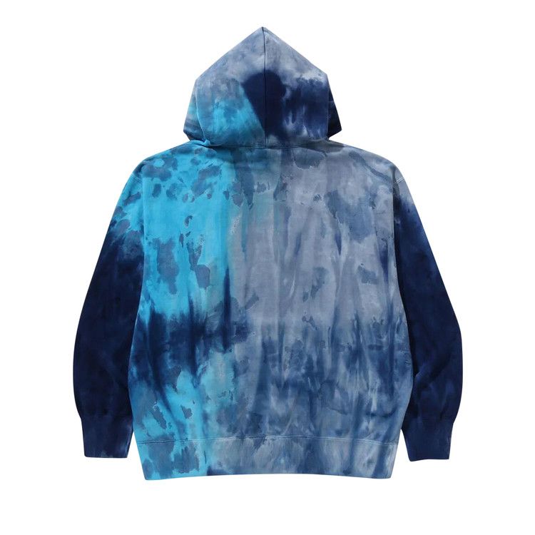 Bape Ice Dye Relaxed Fit Pullover Hoodie Blue