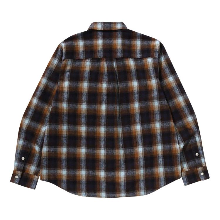 Bape Ape Head One Point Check Relaxed Fit Shirt 'beige'