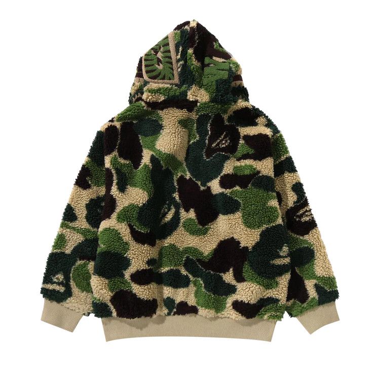 Bape Abc Camo Boa Shark Relaxed Fit Full Zip Hoodie 'green'