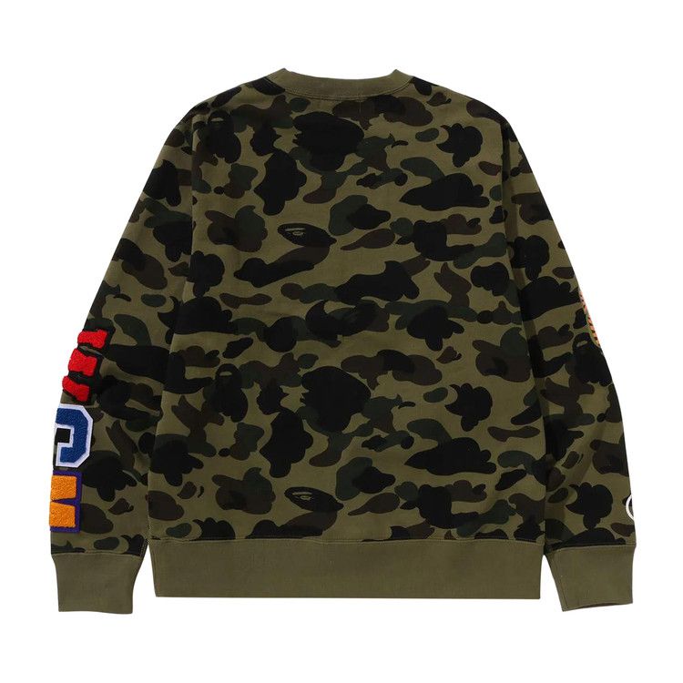 Bape 1st Camo Shark Crewneck 'green'