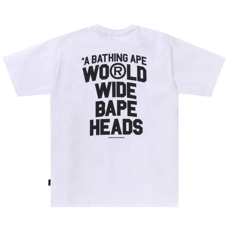 Bape Flyer Pattern Print T-Shirt White