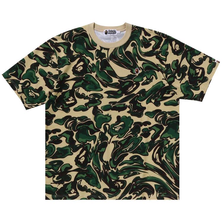 BAPE A Bathing Ape Marbling Camo One Point Relaxed Fit Tee 'Green'