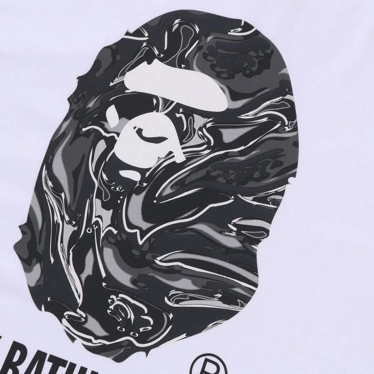 Bape Marbling Camo By Bathing Ape Relaxed Fit Tee 'white'