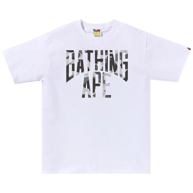 Bape Camo Nyc Logo Tee 'white'