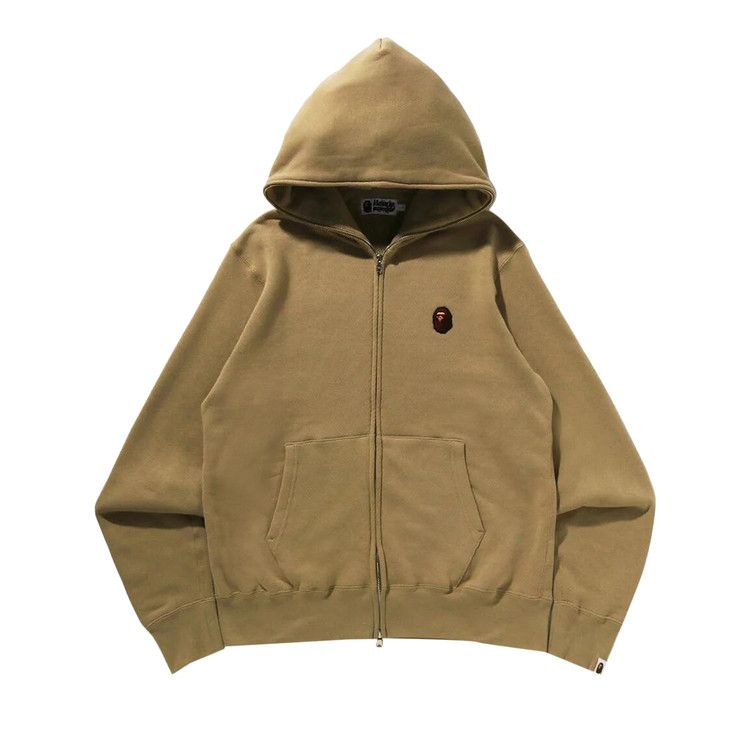 Bape One Point Full Zip Hoodie 'beige'