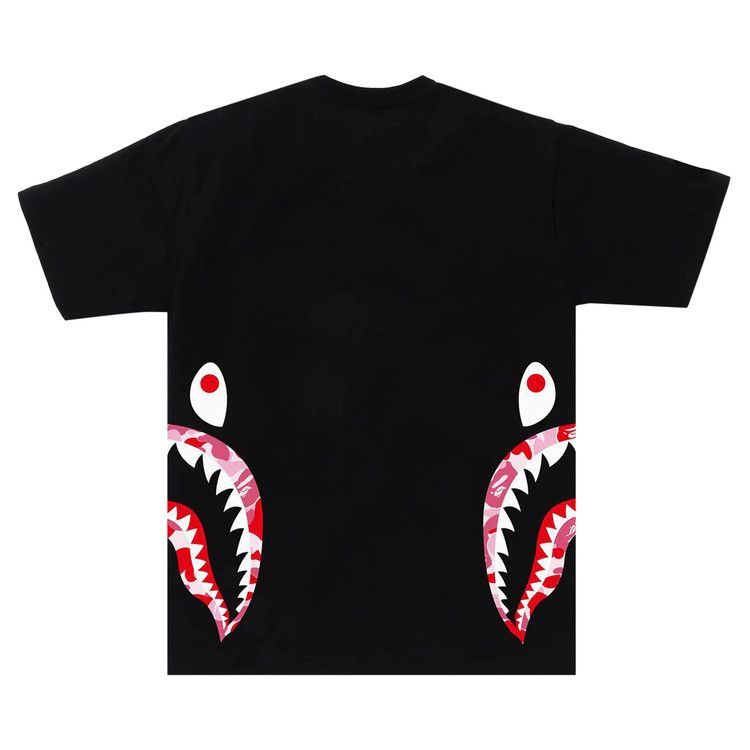 Bape Abc Camo Side Shark T-Shirt Black/Pink