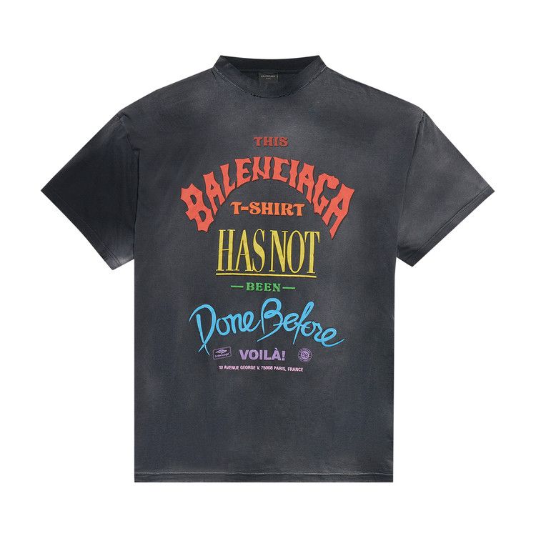 Balenciaga Not Been Done T-Shirt Washed Out Black