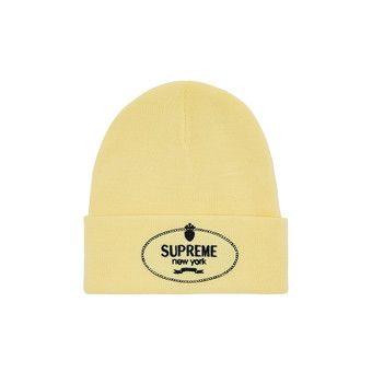 Buy Supreme Crest Beanie 'Light Yellow' - FW24BN82 LIGHT YELLOW | GOAT
