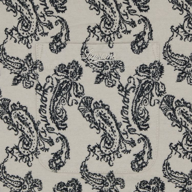 Supreme Paisley Flannel Shirt White